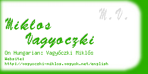 miklos vagyoczki business card